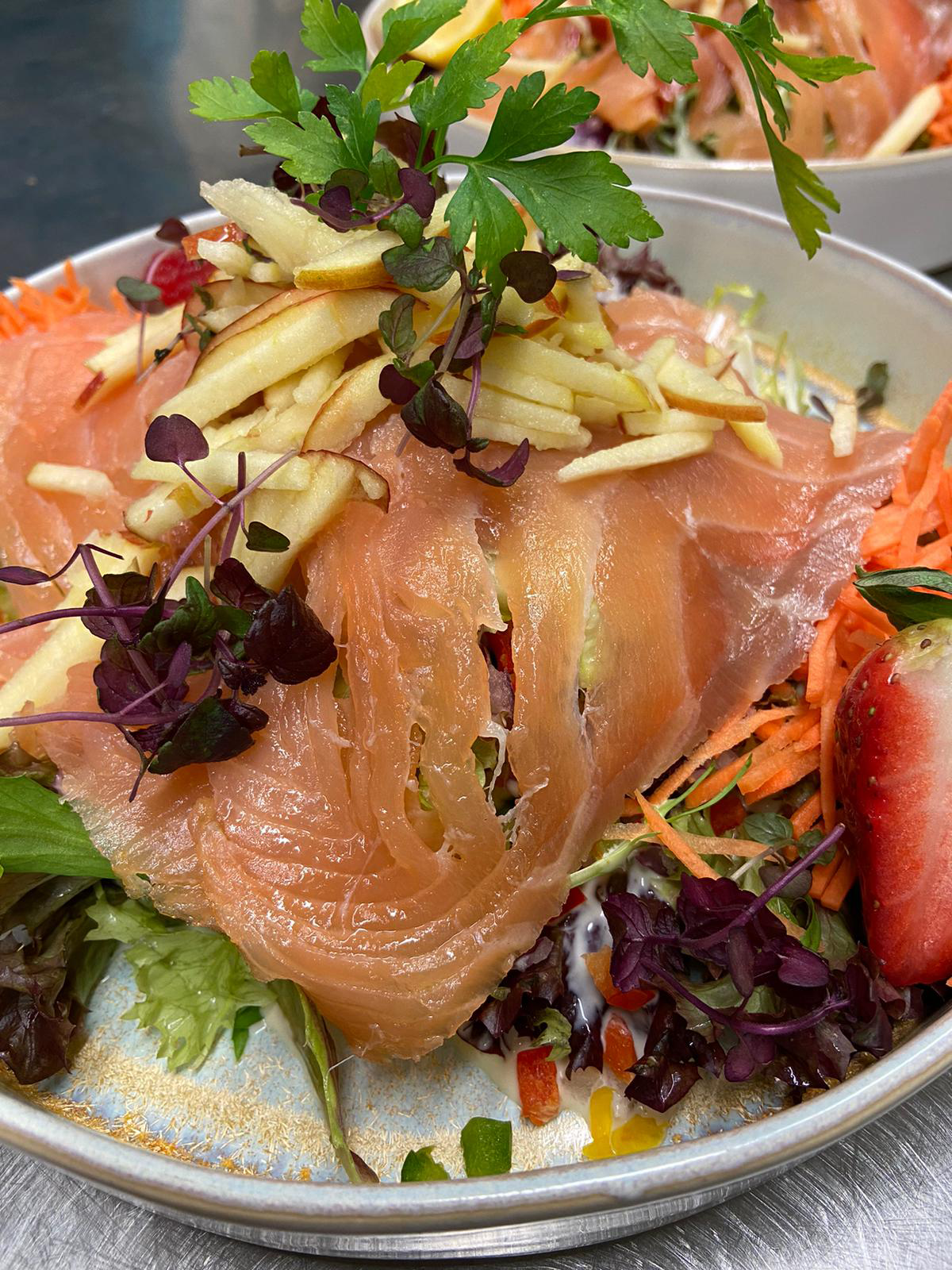 Salade met zalm